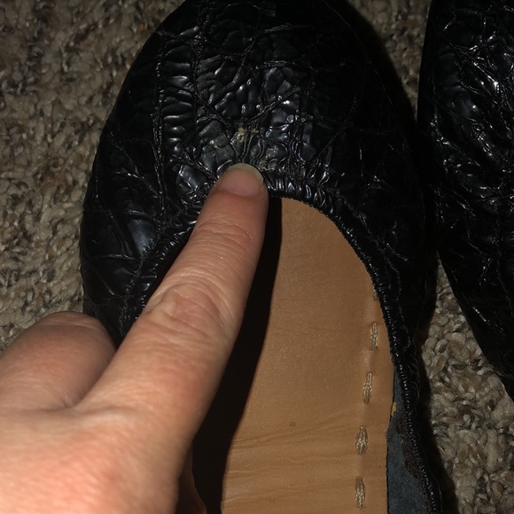 BLACK TIEKS - SIZE 7 - GOOD CONDITION - Picture 9 of 11